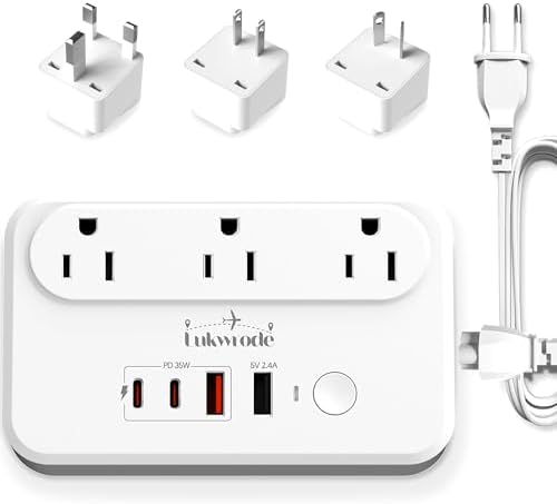 Key Power 230-Watt Step Down 220V To 110V Voltage Converter & International Travel Adapter/Power Converter With USB-C Port 18W - [Use For USA Appliance Overseas In Europe, AU, UK, Ireland, Etc