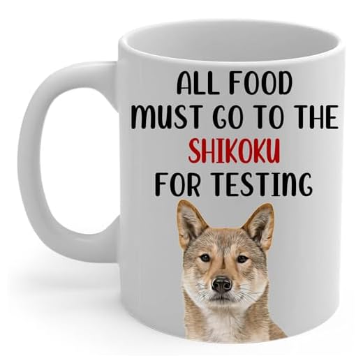 Red Sesame Shikoku Dog Mom Coffee Mug White 11Oz Funny Ceramic Cup Gifts For Women Pet Peeking Portrait Humorous Kitchen Quote Gifts for Shikoku Dog Lovers