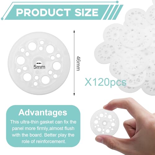 Bmliingchau 120 Stück Dämmstoffteller pp Unterlegscheiben Dämmstoffscheibe Dämmstoffteller für Holzfaserplatten-Isolierung Thermoplatte Feste Beilagscheiben zur Fixierung und Unterstützung