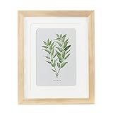 ENGLANT 8x10 Picture Frame Wood Photo Frame for Pictures 5x7 with Mat or 8x10 Without Mat Natural Color