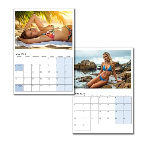 Beach Babes Wall Calendar - Choice Of Sizes - A3 Calendar - Classic Bikini Pin-Up Style Summer Vibes 2026 - Image 5