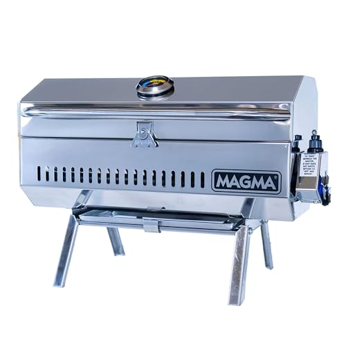 Magma A10-918-3 Anacapa Gas Grill, 9'x18' Grill Surface, Portable Stainless Steel BBQ, Ideal for Marine, RV, Camping & Outdoor Grilling