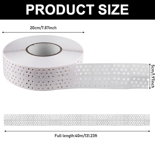 Ruban de recouvrement de couture pour cloison sèche 2 rouleaux de 40m x 5cm autocollant