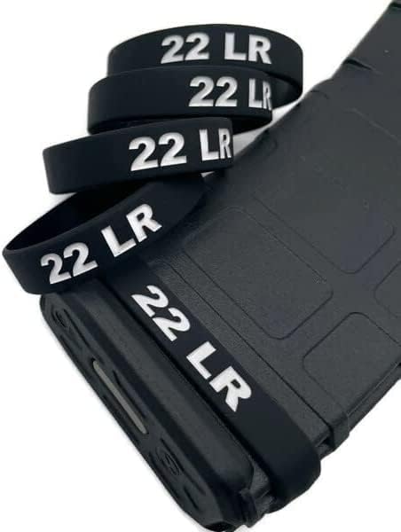 Miniatura 3 de 22LR 22 Long Rifle Magazine Mag ID Band Think and Durable (paquete de 5)