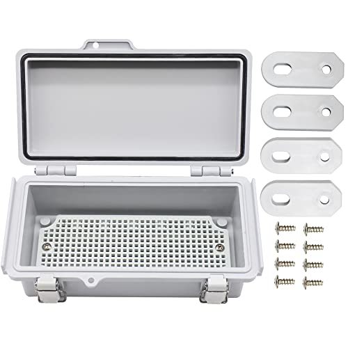 AIRTAK Electrical Waterproof Custom Junction Box, Outdoor Hinged Clear Cover