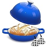 Enamelled Cast Iron Dutch Oven Pot – Dutch Oven Pot with Lid For Sourdough Bread Baking...