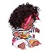 Bambola giocattolo per bambini, 25 cm / 9,8 pollici Bambola nera per bambina Bambola per bambini realistica Bambole africane per bambini Bambini Bambino per regalo di(Q8-051C Uccello a strisce grigie)
