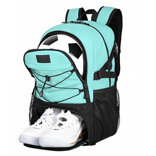 Goloni Soccer Backpack,Basketball Backpack with Ball Compartment & Shoe Compartment,Backpack for Basketball,Soccer, Football, Volleyball, Swim, Gym, Travel