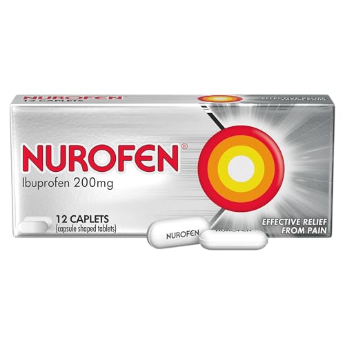 Nurofen Ibuprofen Caplets Pain Relief 200mg, 12 Pack