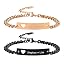 K-2PCS-Heart tag-black&rose gold