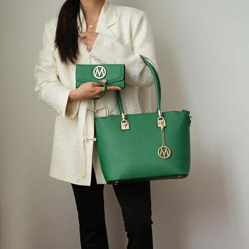 Image of Mia K Collection Crossbody Shoulder Handbag for Women, PU Leather Pocketbook Top-Handle Purse Tote-Satchel Bag