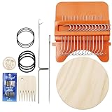 Doqeou Speedweve Webstuhl Set, Dauerhaft Darning Loom Machine, Webwerkzeug Für Anfänger Zum Schnellen Flicken Von Jeans Und Socken