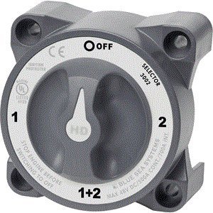 Blue Sea 3002 HD-Series Battery Switch Selector By Wire N Cable