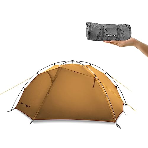 3F UL GEAR Taiji 2 Camping Tent Ultralight Waterproof Professional Backpacking Tent, 2 Person Tent for Camping/Fishing/Hiking/Climbing(3/4 Season) (3