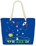Abmessungen: 58cm x 38cm x 16cm, Henkellänge: 70cm, Fassungsvermögen: ca. 23 Liter, Material: Oxford Leinwandstoff aus 100% Polyester, Waschmaschinen geeignet.