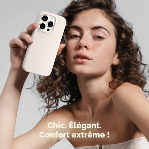 Coque iPhone 14 Pro antichoc fine silicone MagSafe avec écran - 2