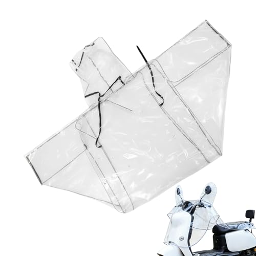 Funda transparente para bicicleta eléctrica, impermeable, ligera y protectora, protección contra la lluvia y el viento para bicicleta eléctrica | Apto para hombres y mujeres invierno frío