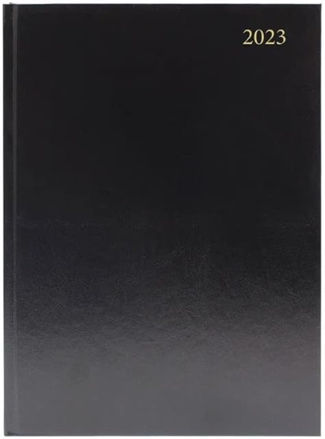 Top Sale 2023 Day Per Page A4 Yearly Diary with Appointment - Black