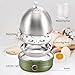 VOBAGA Electric Egg Cooker, Rapid Egg Boiler with Auto Shut Off for Soft, Medium, Hard Boiled, Poached, Steamed Eggs, Vegetables and Dumplings, Stainless Steel Tray with 7-Egg Capacity (Green)