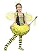 IKALI Bumble Bee Costume for Girls, Kids Honeybee Fancy Dress Up Outfit, Fairy Ballerina Tutu Skirt Set(4-6Y)