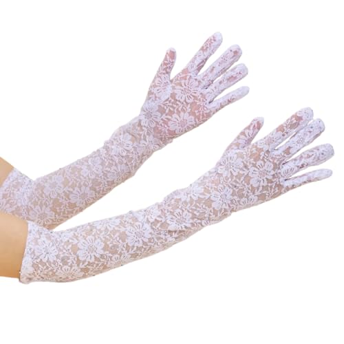 Dancing Party Gloves Lace Mesh Gloves Festival Arm Sleeves for Formal Event Evening Banquet Gloves Fashion Arm Sleeves
