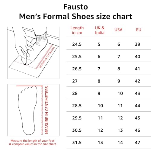Image of FAUSTO Basics Men's Formal Office Lace Up Shoes