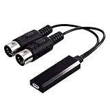Universal: compatible con casi todos los dispositivos MIDI estándar, como piano eléctrico, piano, teclado, guitarra eléctrica, efecto, teclado MIDI, etc.