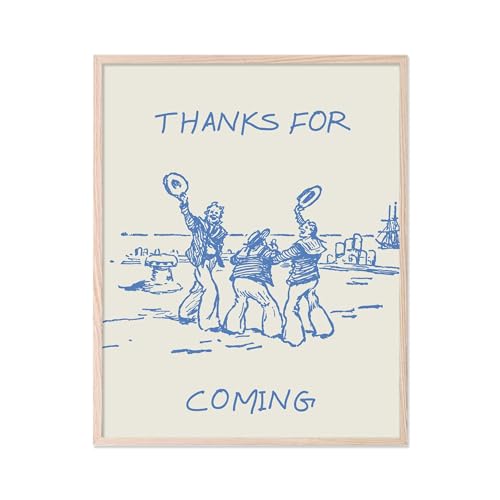Poster Thanks for Coming tendance art mural pour porte de chambre