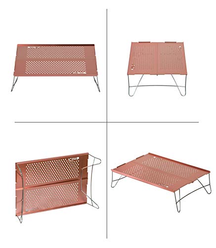 Iclimb Mini Solo Folding Table Ultralight Compact For Backpacking Camping Hiking Beach Picnic (Silver - S) #TOP4