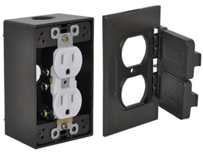 Bronze Duplex Receptacle Outlet Kit