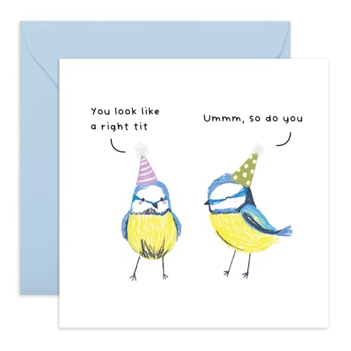 CENTRAL 23 Funny Bird Birthday Card - Looking Like a Tit - Humor Adult Banter Sarcastic Witty...
