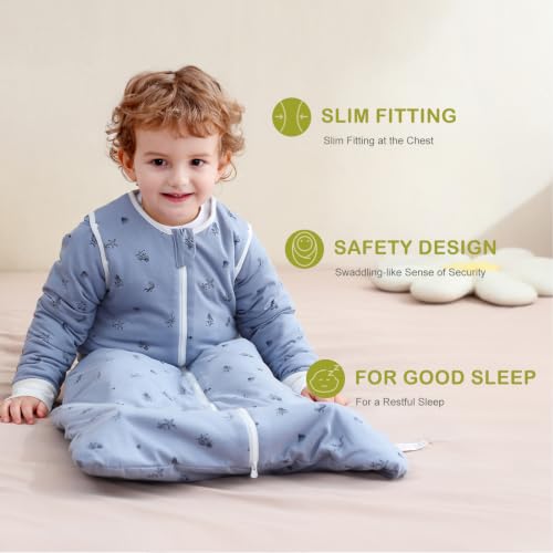 Image of Baby Sleep Sack 2.5 TOG Cotton Ocean M