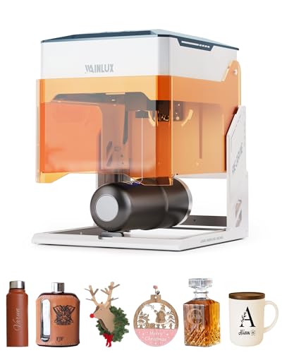 WAINLUXPRO K10 3000mW Laser Engraving Machine,0.01mm Accuracy Laser Engraver, WiFi Connection,DIY Tools for Wood, Leather, Laser Class1,Offline Engraving,Grabadora Láser