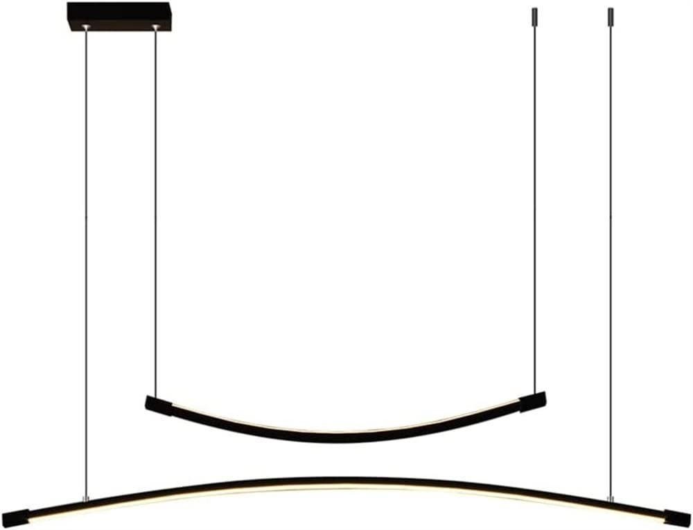 Lustre linéaire design pour salle à manger et salon contemporain chic