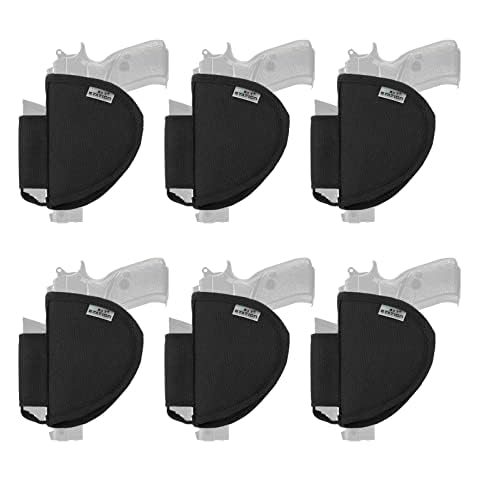NEXT STATION Universal Pistol Holster with Magazine Pouch,Gun Safe Pistol Holder for Gun Safe Organizer Gun Cabinet Gun Safe Accessories Storage (6 Pack Black) Cover