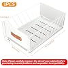 Tiroir Coulissant Cuisine Extensible 25cm - Organiseur Placard Avec Nano Film Adhésif - Blanc
