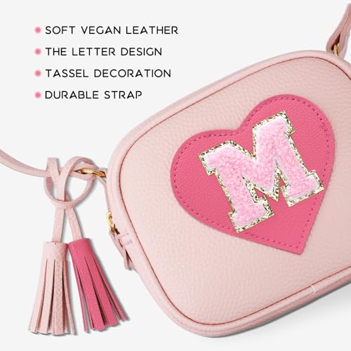 Image of KKXIU Birthday Gifts for Girls Initial Toddler Purse Cute Kids Crossbody Bag