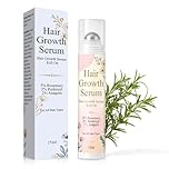 Rosemary Hair Growth Serum Roll On - DHT Blocker for Thinning Hair with Redensyl & Anagain, Reduces Hair Fall, Fast-Absorbing & Non-Greasy for All Hair Types, for Women & Men, 15ml