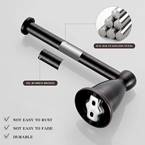 Weiko Bronze Toilet Paper Holder, Oil Rubbed Bathroom Tissue Roll Hanger Bath Hardware Accessories Tp Storage Wall Mount Sus304 Stainless Steel, Orb #TOP2