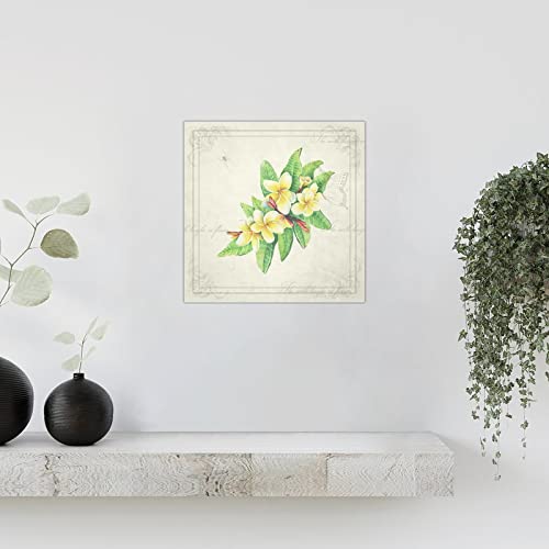 Cuadro de madera botánico de 12x12 pulgadas para tapar imperfecciones de pared 6
