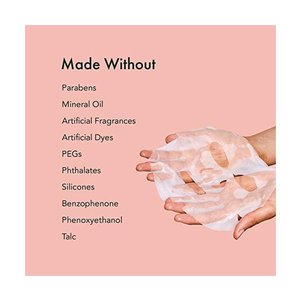 Rael Face Mask Skin Care, Vitamin C Face Masks - Bamboo Facial Sheet Mask, Korean Skincare, with Brightening Vitamin C Serum and Fruit Extracts, All Skin Types (Vitamin C, 5 Sheets)