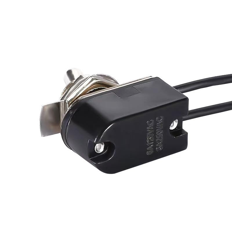 6A 125V 3A 250V AC and DC12V 10A Mini Toggle Switch KNS-1with Leads | For low to medium power applications such as automotive, DIY, and household electrical systems