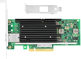 Euqvos 10G Ethernet Converged Network Adapter(NIC) for Intel X540-T1, Single Copper RJ45 Port, PCI Express 2.1 X8 with Intel X540 Chip