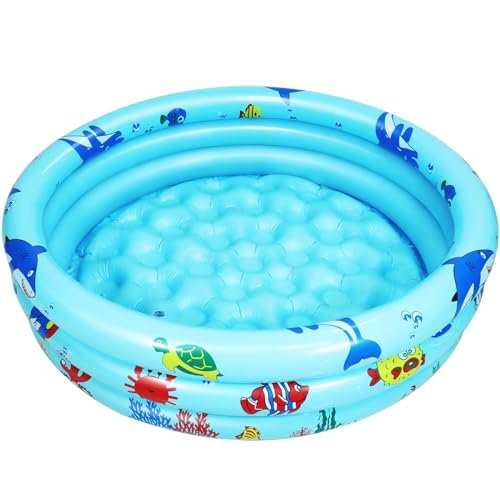 Jiosdo Planschbecken Baby, Ø80x22cm Aufblasbares Kinderpool Babypool...