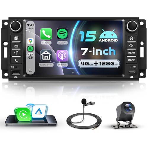 CarPlay e Android Auto senza Fili: La stereo auto per Jeep Cherokee 2007-2012/Compass 2011-2015/Patriot 2007-2017 è compatibile con iOS CarPlay e Android Auto, basta connettersi con lo smartphone per risvegliare l'assistente vocale superiore Siri o Goo-gle Assistant per effettuare telefonate, accedere alla musica, inviare e ricevere messaggi, ottenere indicazioni stradali e altro ancora mentre si è concentrati sulla strada
