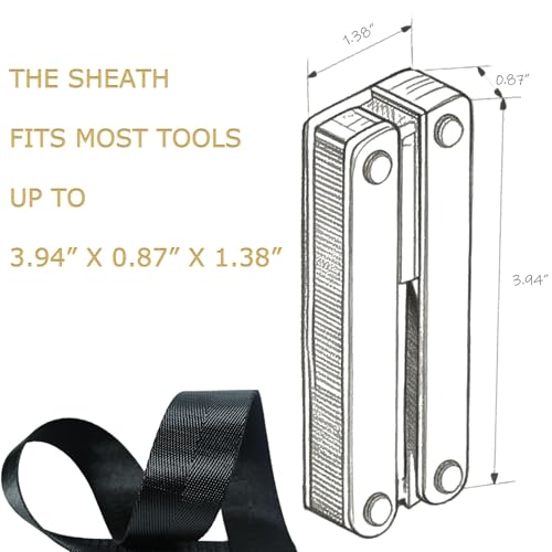 Image of 21-in-1 Scissors & Pliers Multitool w /Tungsten Cutters, Self-Locking | Durable Heavy-duty EDC Kit for Camping, Repair, DIY & Outdoor Survival, Nylon Pouch (Black)