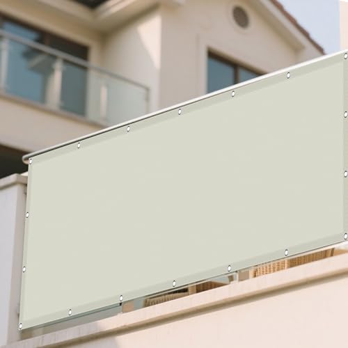 Écran de Balcon Imperméable Rectangulaire 175x395 cm Extérieur