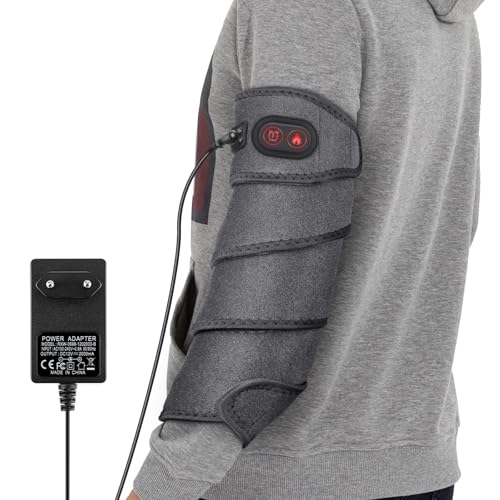 Envoltura De Almohadilla Térmica Para Aliviar, Almohadilla Térmica Para Tobillo Pierna Codo Muñeca, Cinturón Envolvente Térmico Con 4 Niveles De Calefacción, 3 Ajustes De Tiempo, Adaptador -Gris