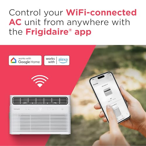 Frigidaire 10,000 BTU Smart Inverter Window Air Conditioner with Wi-Fi and Energy Star Certification, Cools Up to 450 Sq. Ft., Ultra Quiet Operation, White - image 8