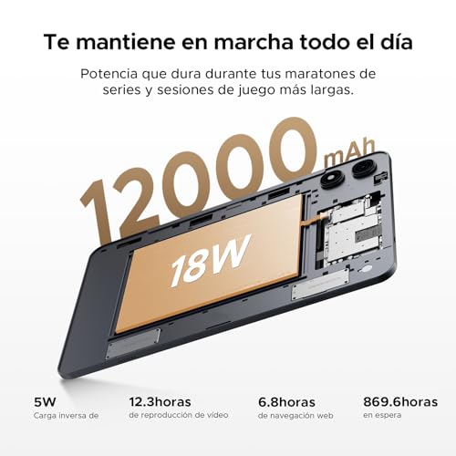 P13 Pro Tablet 13.4 Pulgadas 120Hz Android 16, 48GB RAM + 256GB(TF 2TB) Tablet con Teclado y Lapiz, T7280 Octa-Core, 12000mAh/18W, 16MP+8MP, Gemini AI, Widevine L1, Face ID, Dual SIM 4G, Gris 4